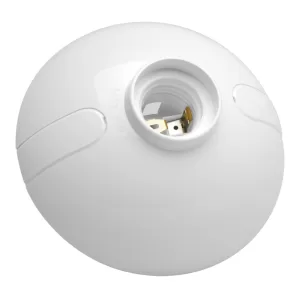 Portalampara redonda plastica 4"