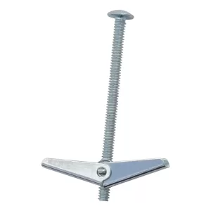 Sujetador mariposa galvanizado con tornillo 3/16" x 3" con 50pz Vianti