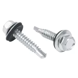 Pija punta de broca cabeza hexagonal #14 019mm 3/4" con rondana con 100pz Vianti