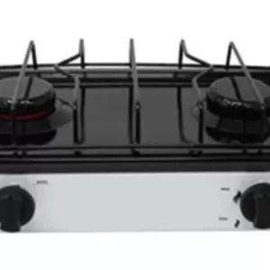 Parrilla de gas 2 quemadores cubierta de porcelanizada blanca 303 Vianti