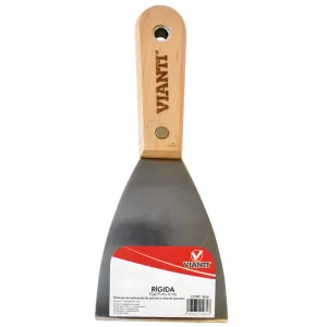 Espatula rigida acero 025mm 1" mango de madera Vianti