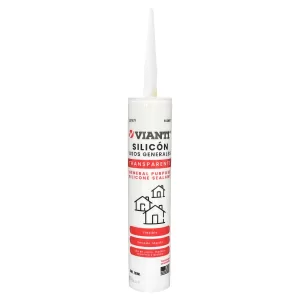 Silicon multiusos cartucho 280ml transparente Vianti