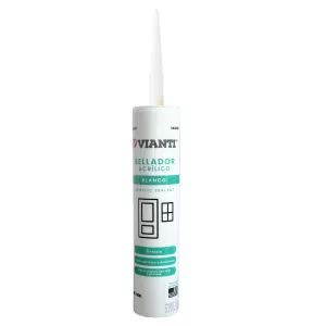 Sellador acrilico cartucho 280ml blanco Vianti