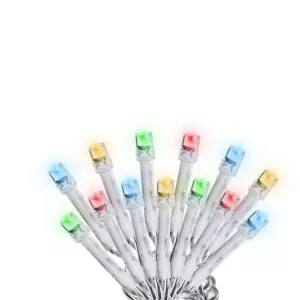 Serie navide?a 100 luces LED 8 funciones cable transparente