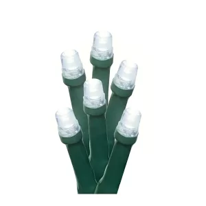 Serie navide?a 150 luces LED cable verde
