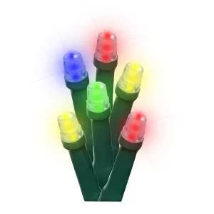 Serie navide?a 150 luces LED cable verde