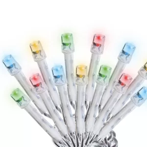 Serie navide?a 300 luces LED 8 funciones cable transparente