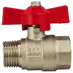 Valvula control recta laton