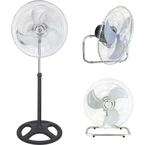 Ventilador pedestal 18" 3 velocidades 3 en 1 aspas metalicas Vianti