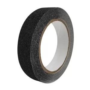 Cinta antiderrapante con abrasivo 25mmx05mts negra Vianti